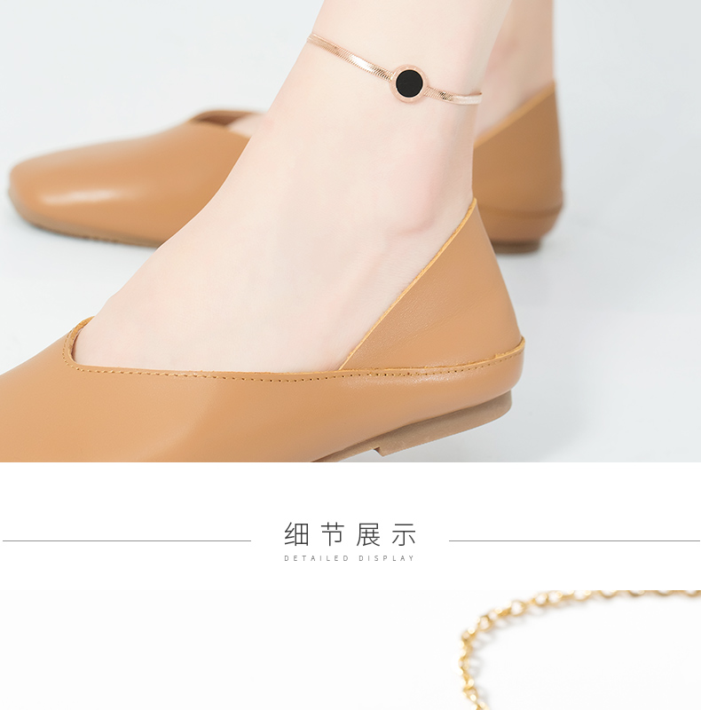 Hàn quốc phiên bản của thời trang cá tính đơn giản sinh viên nữ mô hình chuông chân mắt cá chân mạ 18 k rose gold sexy titanium thép vòng chân