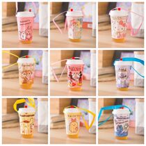 Cartoon milk tea handbag environmental protection cup cover creative anti-scalding milk tea bag hand cranked Universal Portable thick cup cover