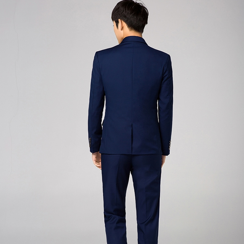 Bộ đồ vest nam ba mảnh phù hợp với mùa thu phiên bản Hàn Quốc của bộ đồ nhỏ kinh doanh chuyên nghiệp chú rể chú rể váy cưới áo nam đẹp