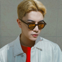 gm sunglasses mens degree yellow sunglasses mens small face small frame polarized Orange Orange myopia sun glasses female tide