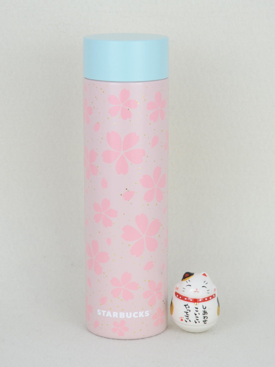 Purchased in Japan Starbucks STARBUCKS Cherry Blossom limited stainless steel thermos cup 350ML Beijing spot