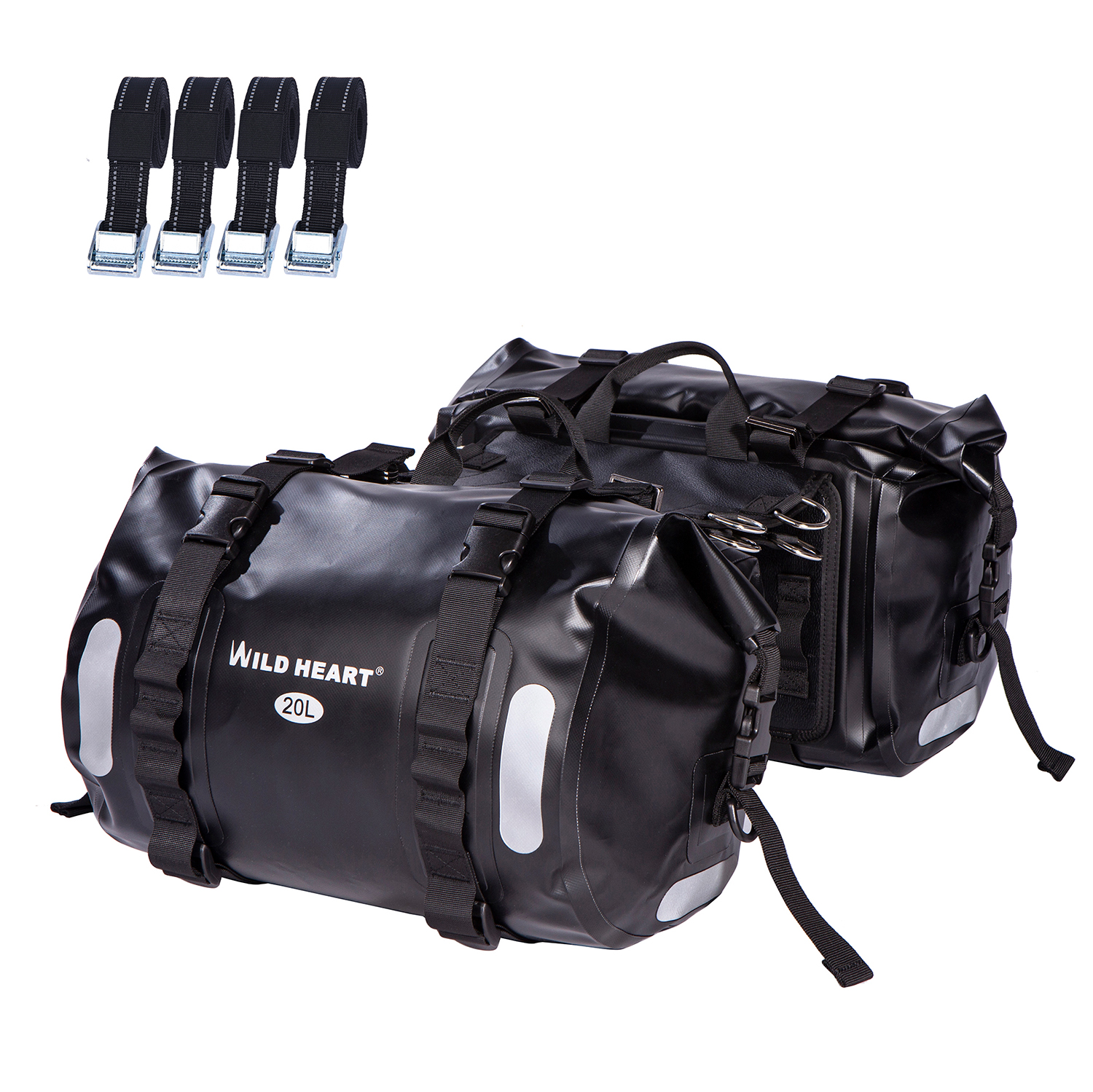 WILD HEART motorcycle side bag universal motorcycle electric vehicle hanging bag saddle side bag waterproof double pack
