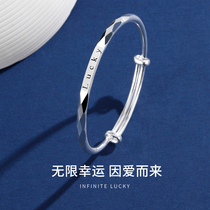 Silver bracelet female summer young style old style 999 foot silver bracelet sterling silver jewelry to give girlfriend mother birthday gift