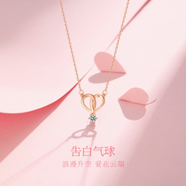 Sterling silver necklace female 2021 New Tide Korean Net red niche choker temperament light luxury jewelry simple pendant