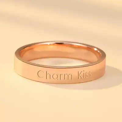 Small ck sterling silver ring female ins trendy fashion personality niche design pair ring food ring Birthday gift for girlfriend