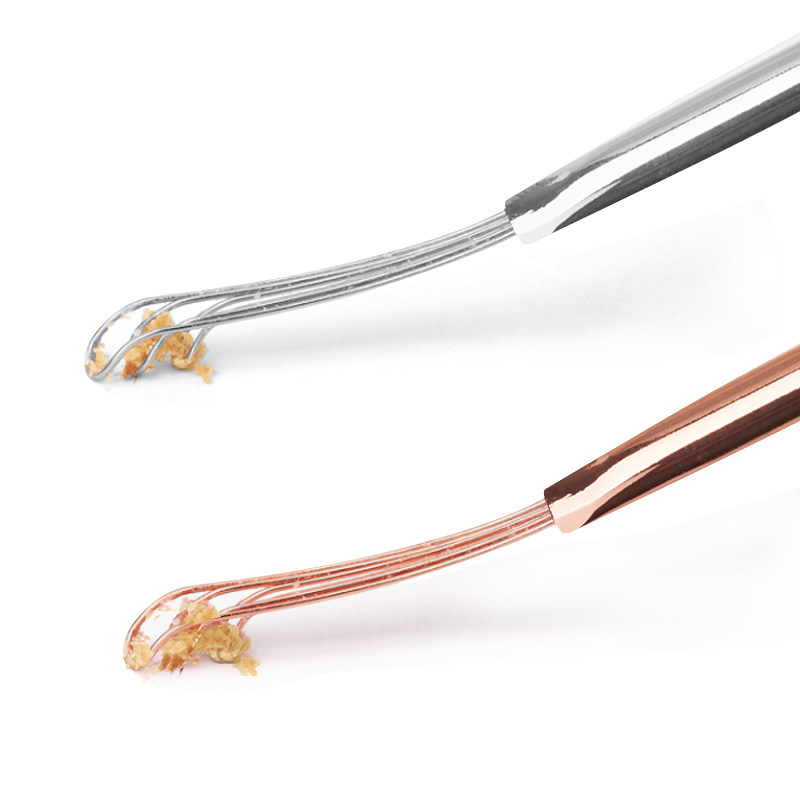 Stainless steel three-link ear digging metal ear digging spoon ear pick ear artifact Personal cleaning tools Household students