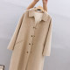 Xu Dake autumn and winter new double-sided zero cashmere coat women's woolen coat albaka mid-length doll collar