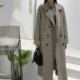 Xu Dake's Korean version of loose mid-length suit collar double-sided woolen autumn and winter new double-breasted coat long coat women