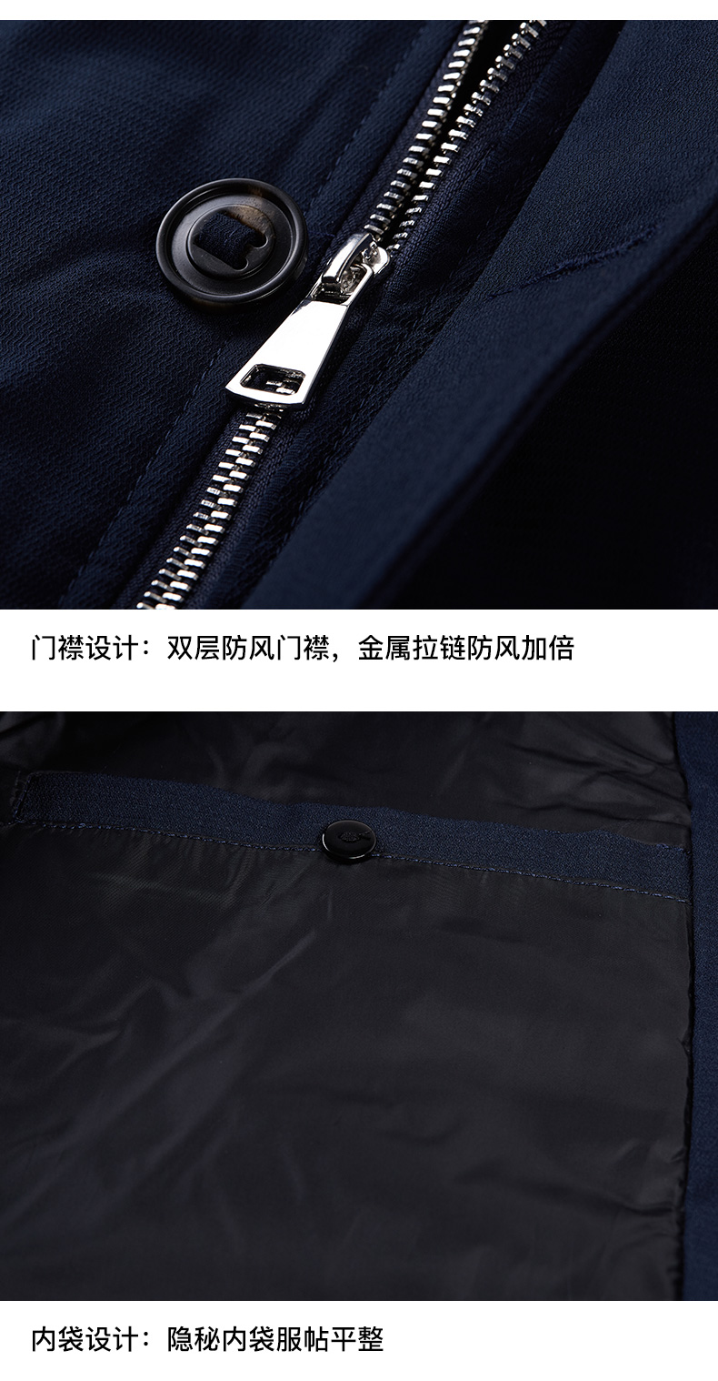 鸭鸭 男士中长款羽绒服 90%含绒量 真貉子毛领 图14