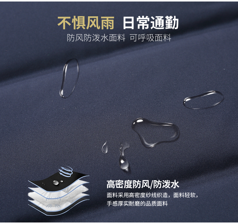 鸭鸭 2021年冬新款中老年爸爸装连帽羽绒服 图7