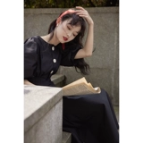 Летняя белая длинная юбка, платье, французский стиль, яркий броский стиль