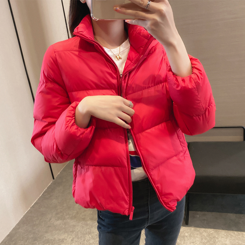 Down Cotton Clothing Women Winter 2021 New Cotton Coat Jacket Han Edition Loose short Bread Served Net Red padded jacket