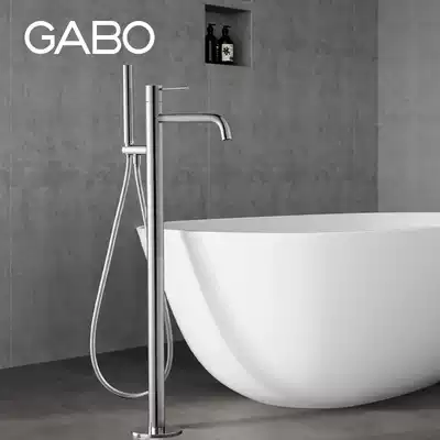 Guanbo bathtub faucet shower set floor vertical bath faucet shower hot and cold bath faucet 18E026