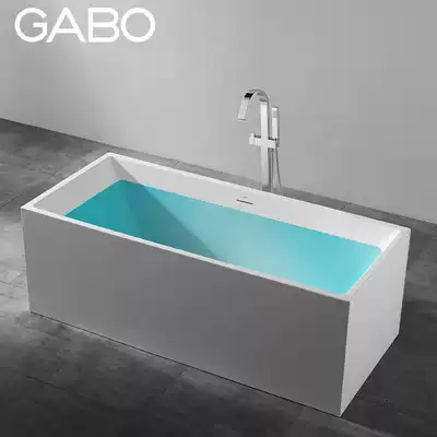 GABO viewing bathroom square free-standing bathtub household acrylic bath small apartment room bath 6808