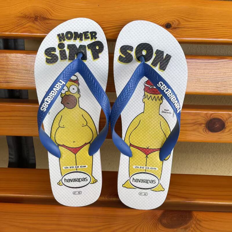 Havana Brazilian Flip-Flops with Stylish Summer Landscape Print, Personalized Casual Outdoor and Home Flip-Flops Simpson Havana Brazilian Flip-Flops with Stylish Summer Landscape Print, Personalized Casual Outdoor and Home Flip-Flops Simpson