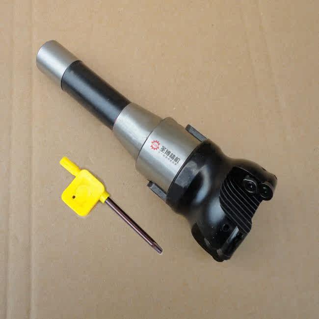 Indexable milling machine face milling cutter disc face milling cutter R8-50 63 fit R5 R6 round knife grain