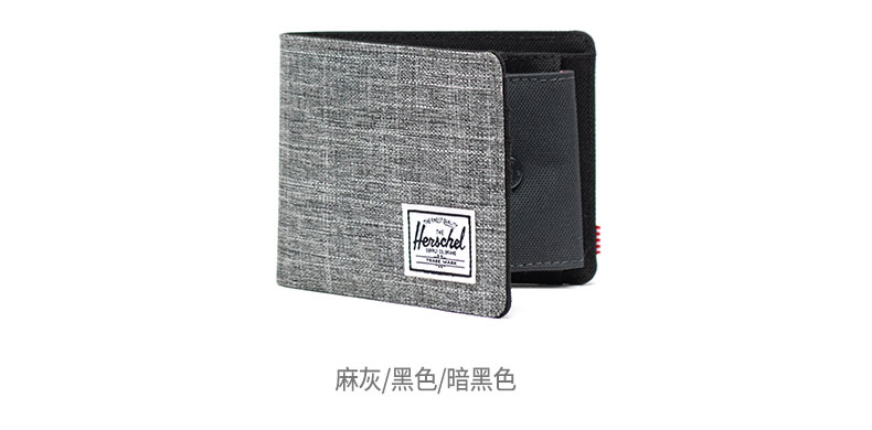 Herschel Cung cấp Roy + Đồng xu ngắn chống trộm ví nam và nữ đoạn ngắn thương hiệu thủy triều nhỏ - Ví tiền ví da nam hàng hiệu