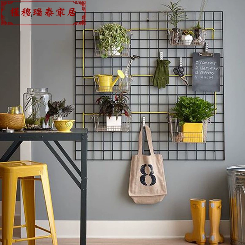 Cung cấp kệ hiện đại tường lưới phong cách châu Âu thanh sắt lưới cửa hàng trang sức cửa hàng giày dép treo tường cửa hàng bách hóa - Thiết bị sân khấu
