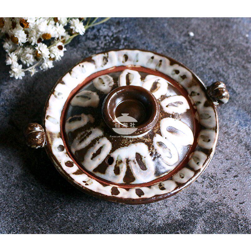 Japan imported Wangu burning hand-made retro cover bowl, fried egg pot, jade burning pot, steamed egg custard, direct fire and oven