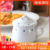 Japanese imported Seto burnt baby steamed egg bowl stewed birds nest stew Cup household tea bowl ceramic steamed egg custard artifact