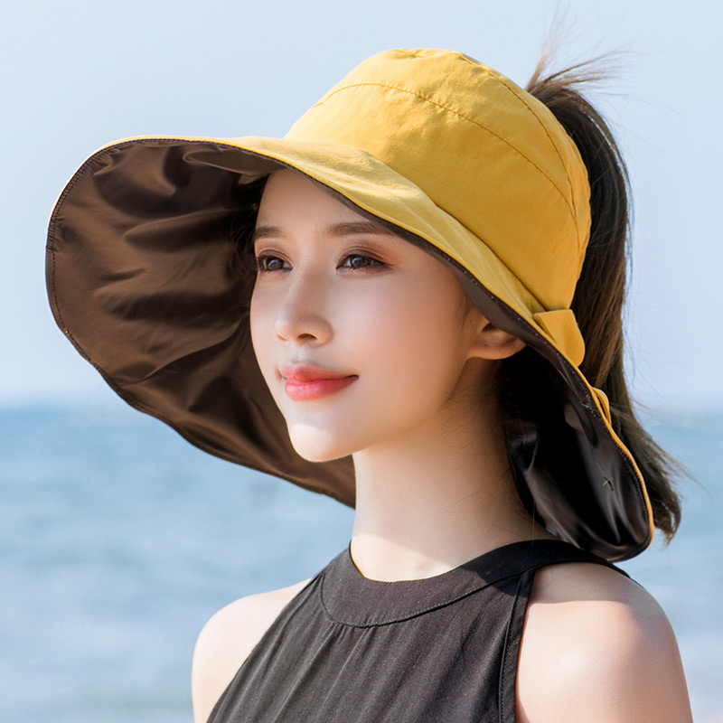 Cap Children Summer Sun Protection Air Top Beach Cap Beach Out of 100 Lap Fashion Big edge Shield Against UV Sun Hat