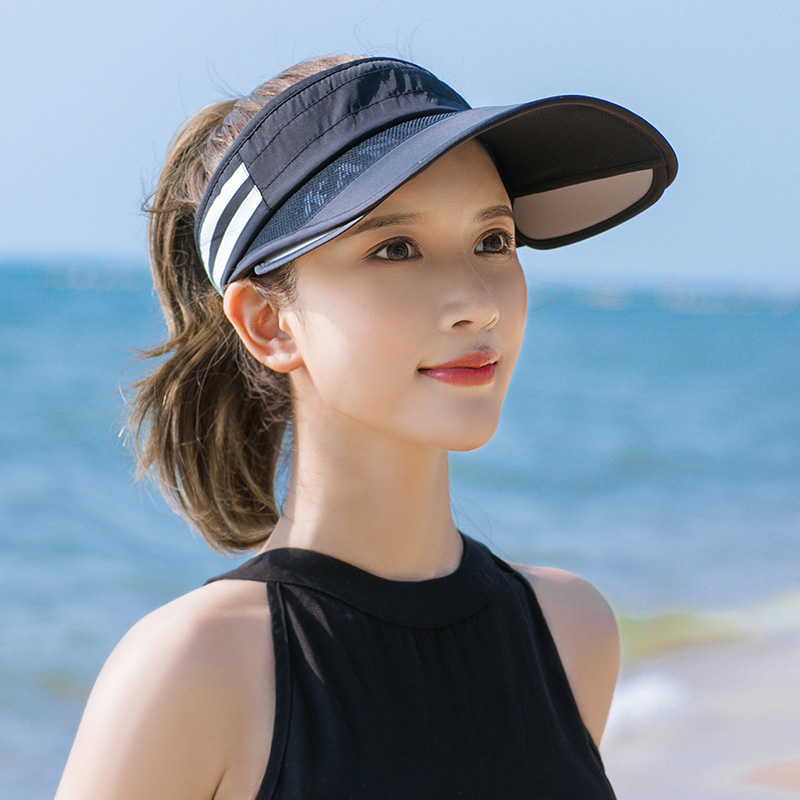 Baseball Cap Woman Big Along Sunscreen Pull Plate Retractable Beach Cap Outdoor Sport Ultraviolet Bicycling Empty Top Sun Hat