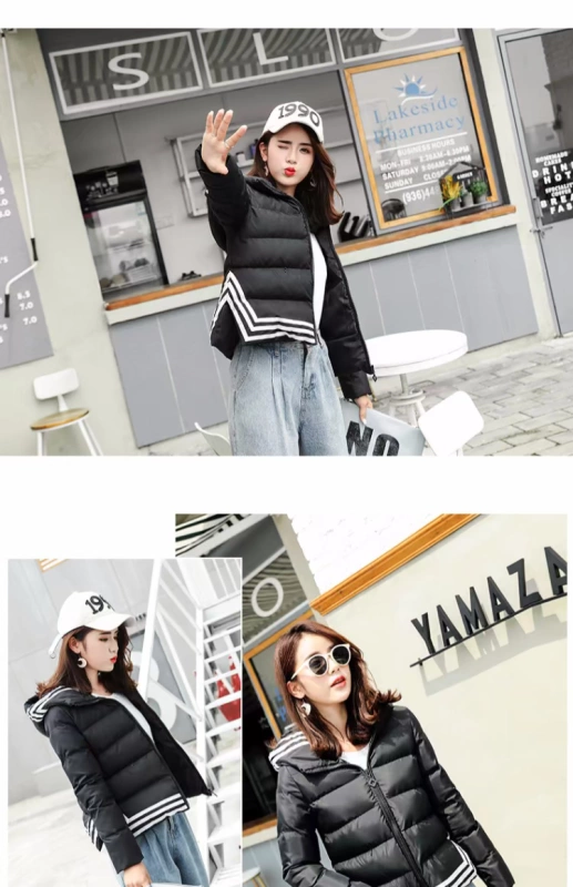 2018 mới xuống cotton phù hợp với nữ phiên bản Hàn Quốc Một phiên bản từ cotton ngắn phần bánh mì quần áo dày áo khoác nhỏ thủy triều