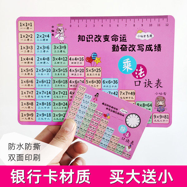 Multiplication Lipstick Table Elementary School Math Sophomore 99 Multiplication Division of the Multiplication Division card with the 99 multiplication table