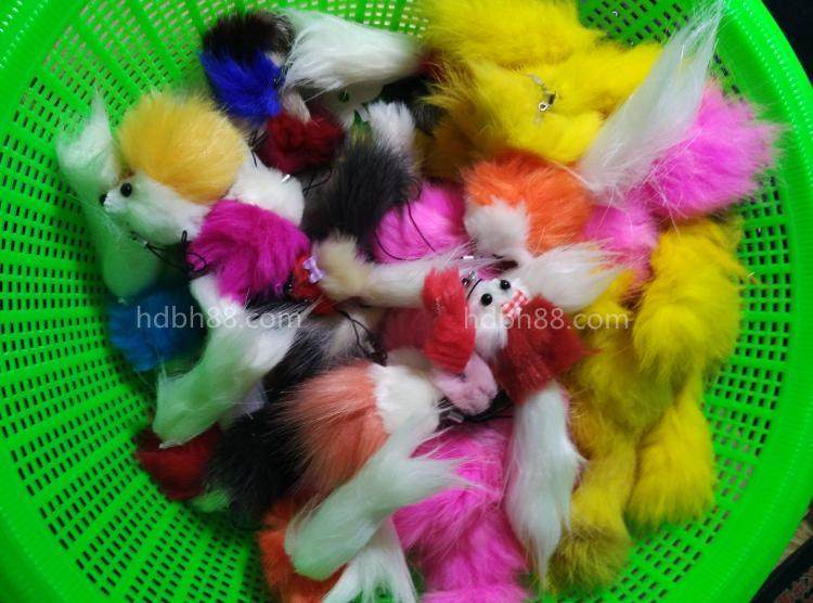 Frizz small rat fox and other animal key hangings car key bag Bag Pendant Pendant RMBtwo ground stall