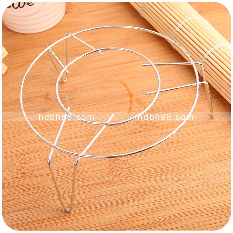 Stainless iron tri-foot steaming rack steamed vegetable rack small pot cushion steam tray steam egg rack high foot steaming rack RMBone RMBtwo store goods source