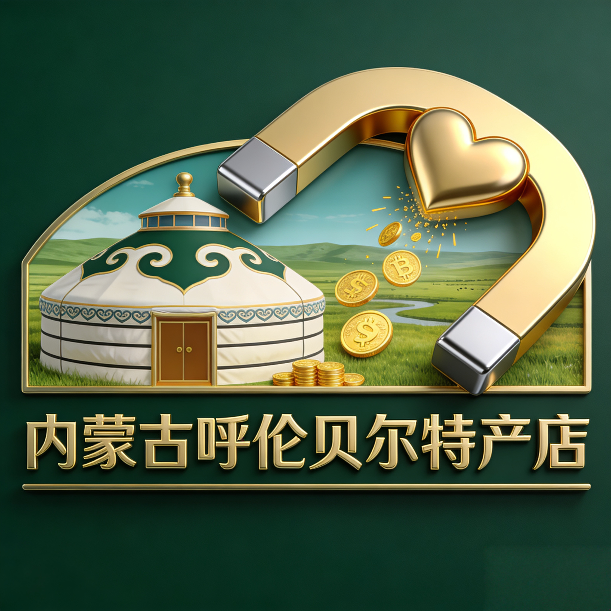 内蒙古呼伦贝尔特产店的LOGO