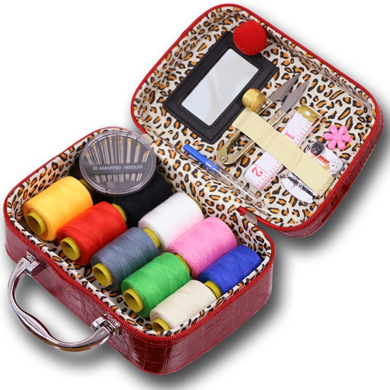 High-end Multifunction Needle Wire Box Home Wedding Dowry Large Capacity Portable Hand Sewing Containing Tool Suit Bag