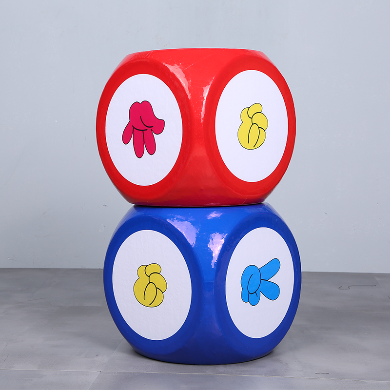 Rock paper scissors dice large foam dice activity promotional game props teaching aids large size sieve toys