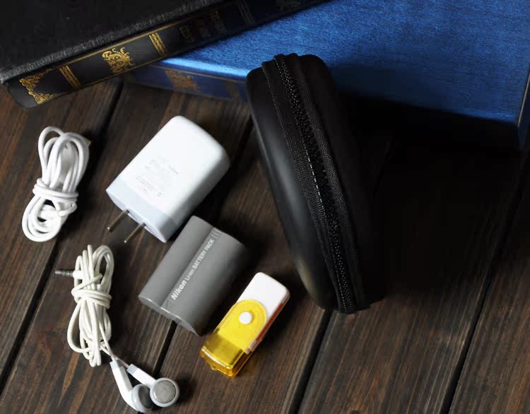 Full vận chuyển đa chức năng phụ kiện kỹ thuật số U cáp dữ liệu đĩa sạc kho báu di động túi tai nghe hộp lưu trữ - Lưu trữ cho sản phẩm kỹ thuật số giá đựng tai nghe