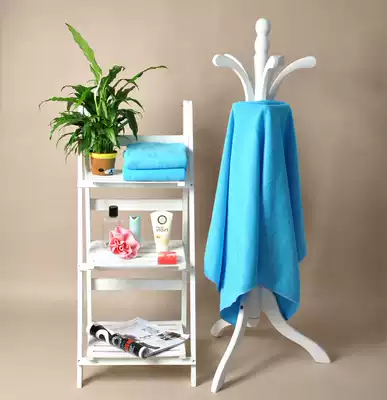 Full of simple microfiber super soft absorbent lake blue bath towel towel