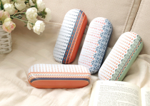 Full Korean style fresh fashion flocking portable glasses case cosmetic box storage box