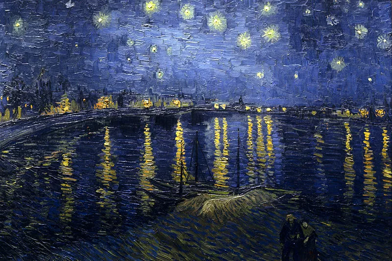 Van Gogh rèm cửa phòng đầy sao bầu trời hướng dương Wei tấm thảm tấm thảm vải treo nền bối cảnh sống bức tranh Bắc Âu - Tapestry Thảm treo tường khổ lớn