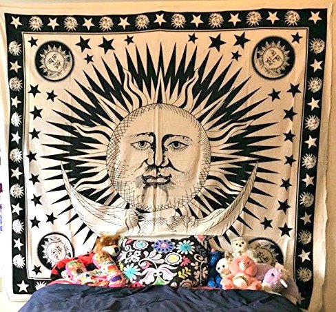 Fan Wei B & B Tapestry Treo Ký túc xá Sinh viên Tapestry Nền Trang trí tường Giường Đặc trưng Khăn trải bàn Yoga - Tapestry thảm trang trí phòng ngủ