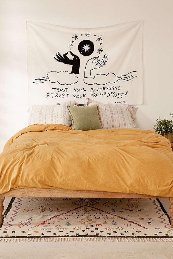Fan Wei B & B Tapestry Treo Ký túc xá Sinh viên Tapestry Nền Trang trí tường Giường Đặc trưng Khăn trải bàn Yoga - Tapestry thảm trang trí phòng ngủ