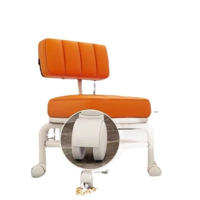 Universal Wheel Stool Backrest Pulley Low Stool Internet Celebrity Children's Small Chair Home with Baby Sofa Wheeled Bench