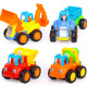 Huile toy car boy 326 happy engineering fleet children's car baby inertia tractor set