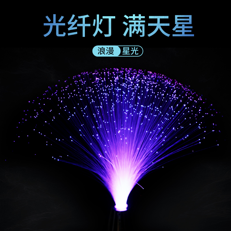 Starry night light fiber light Starry Sky star bedside bedroom sleep creative dream ins romantic luminous meter table lamp