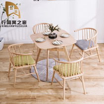 Milk tea shop Dessert cafe Snack dining table and chair combination Commercial deck combination furniture simple