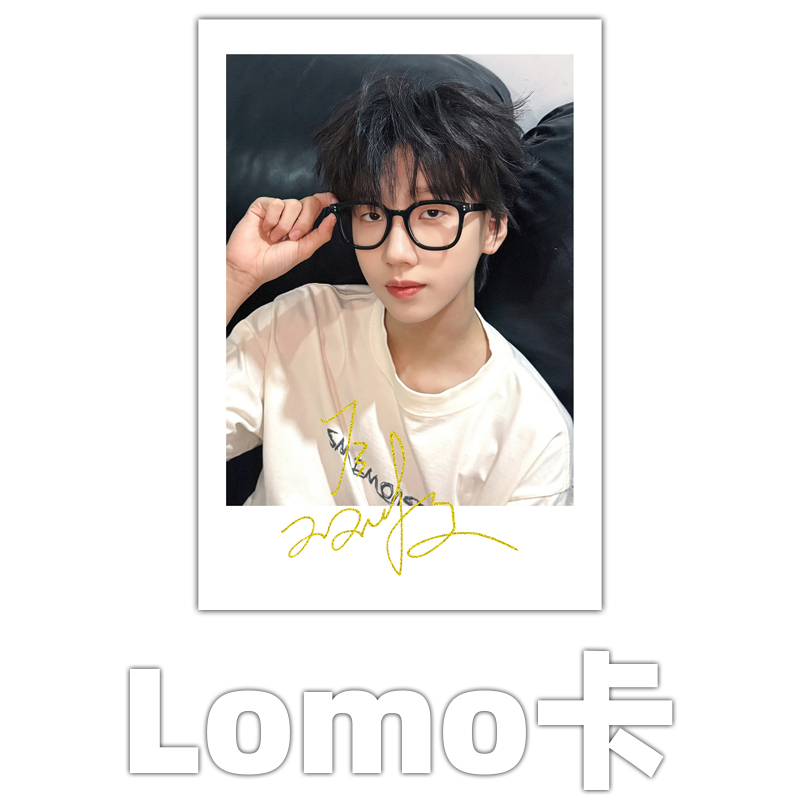 Nie Weichen Lomo Card Fan Merchandise Small Card with Printed Signature Celebrity Merchandise Collectible Photo Idol Paper Card