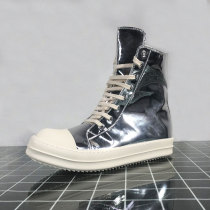 ro high-top shoes bright milk fragrance thick bottom dark wind street tide brand board men 19ss18TPU electroplating silver shoes women