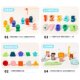 Kindergarten early education educational fishing building blocks children's shape number logarithm board 3-6 years old mathematics Montessori teaching toys