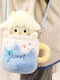 Soothing lamb doll crossbody shoulder bag doll plush toy birthday gift girl sleeping companion doll