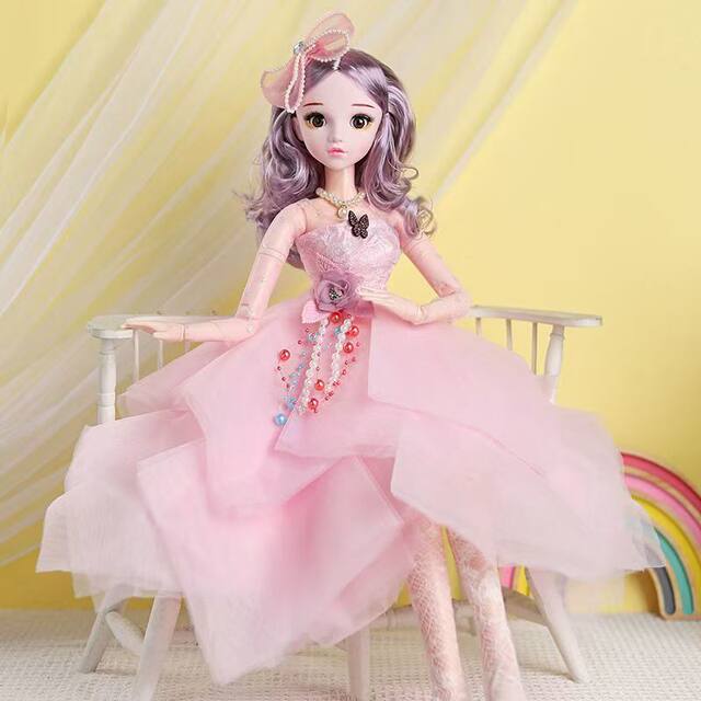60cm Set Gift Box Doll Toy Large Size Children's Birthday Gift Dress-Up Girl Princess Doll