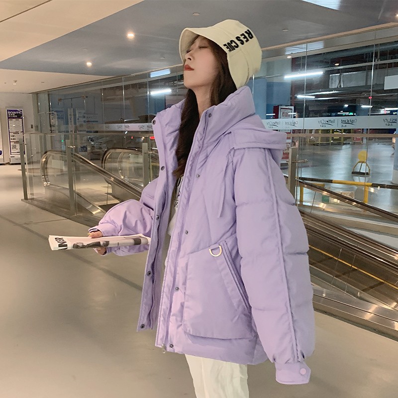 oversize bread suit short down cotton clot cotton clothes women 2023 new tide autumn winter jacket thick cotton padded jacket-Taobao