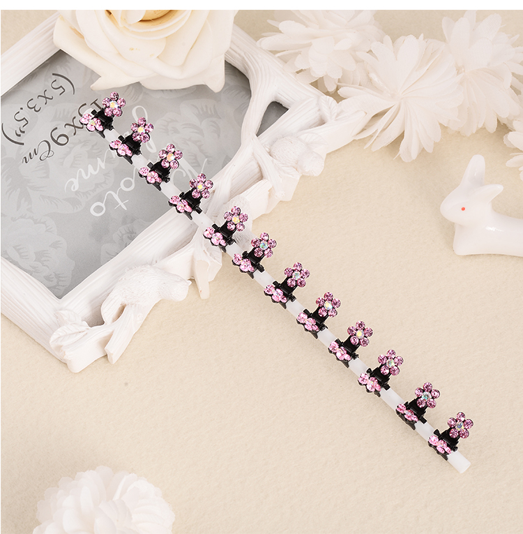 Hoa dễ thương của trẻ em kim cương bắt clip bé kẹp tóc đầu trang sức tấm kẹp tóc nhỏ clip cô gái tóc phụ kiện phụ kiện tóc xinh